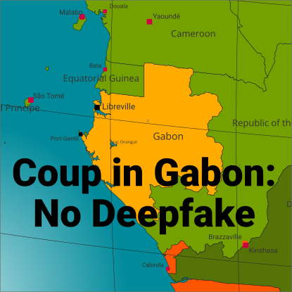 Coup in Gabon: no Deepfake